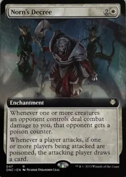 Norm's Decree (Extended Art, #47, NM) Phyrexia: All Will Be One Commander (ONC) - Image 1