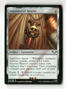 Inquisitorial Rosette (Surge Foil) Universes Beyond: Warhammer 40,000 #159 Rare - Image 1