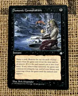 MTG, Demonic Consultation- Ice Age- LP - Image 1