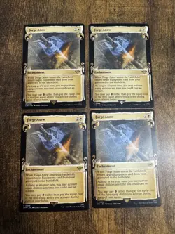 4x Forge Anew Showcase Scrolls Lord of the Rings LTR Magic MTG Pack Fresh - Image 1
