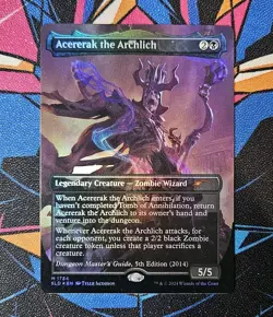 Acererak the Archlich NM Borderless Foil MTG Secret Lair D&D Unplayed Magic - Image 1