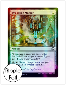 1x Decoction Module, Ripple Foil, Modern Horizons 3 Commander, MTG NM - Image 1