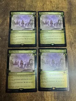 4x Elven Chorus FOIL Showcase Scrolls Lord of the Rings Pack Fresh - Image 1