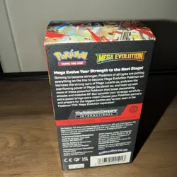 Pokemon TCG Mega Evolution Half Booster Box not SEALED (18 packs) in hand - Image 3