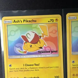 Pokemon Black Star Promo Lot Ashs Pikachu SM108 + Team Rockets Meowth 18 WOTC - Image 5