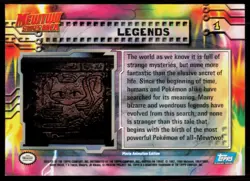 1999 Topps Pokemon Movie Edition Legends #1 - Image 2