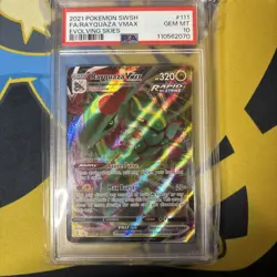 Pokemon Rayquaza VMAX Evolving Skies Full Art #111 PSA 10 Gem Mint - Image 1