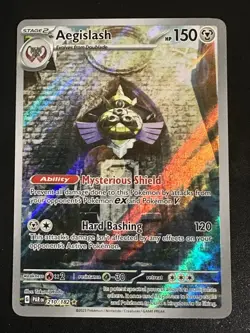 Aegislash 210/182 Pokemon Paradox Rift Illustration Rare Full Art Holo Near Mint - Image 1