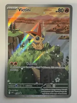 Pokemon TCG Victini Promo Illustration Rare SVP208 NM - Image 1