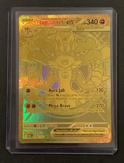 Mega Lucario EX 188/132 - Gold Rare - Mega Evolution Base Set - Pokemon TCG - Image 1