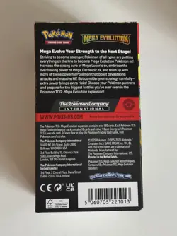 Pokemon TCG Mega Evolution Half Booster Box not SEALED (18 packs) in hand - Image 4