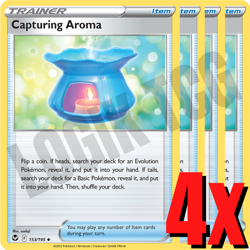 4x Capturing Aroma 153/195 x4 - Silver Tempest - Pokemon TCG - Playset - Image 1