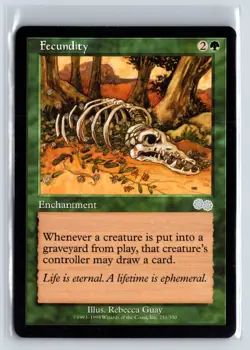 Fecundity Urza's Saga Uncommon - MTG Magic the Gathering Card - Image 1