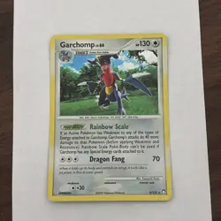 Garchomp Holo Rare 9/123 D&P Mysterious Treasures Pokemon Card LP - Image 1
