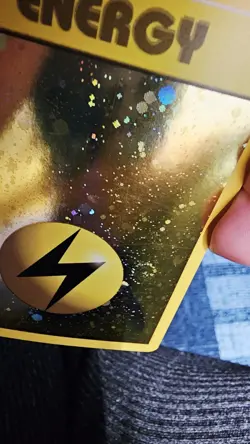 Lightning Energy WOTC League Promo Pokemon Card TCG Overlap Double SWIRL LP/NM - Image 5