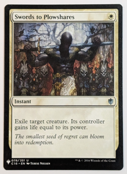 MTG Card - 1x Swords to Plowshares - Mystery Booster: Commander 2016 - NM - MB1 - Image 1