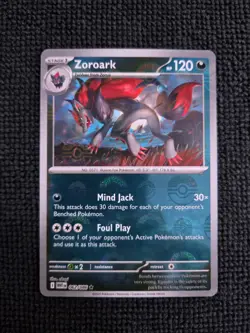 Pokemon Card Zoroark (Poke Ball Pattern) Rare SV: White Flare 062/086 NM - Image 1
