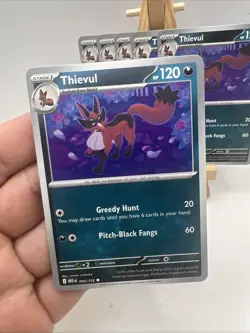 Thievul 090/132 Non Holo Mega Evolution Common Pokemon 2025 TCG Card NM - Image 4