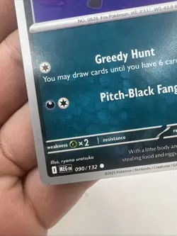 Thievul 090/132 Non Holo Mega Evolution Common Pokemon 2025 TCG Card NM - Image 5