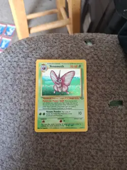PokÃ©mon TCG Venomoth Holo Unlimited Rare Card 13/64 Jungle Base Set - Image 1