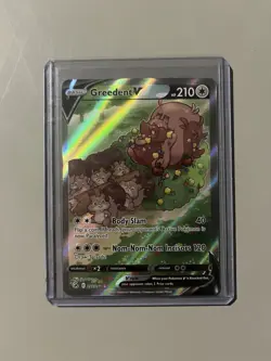 Pokemon TCG Greedent v Full Art Ultra Rare Alternate Card 257/164 Fusion Strike - Image 1