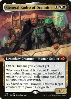 X General Kudro of Drannith NM-M Extended Art Ikoria Lair of Behemoths 335 MTG - Image 1