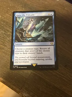 MTG - Raise the Palisade, NM-Mint, English Commander LOTR - Image 1