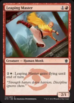 Leaping Master - Medium Play MTG Khans of Tarkir - Image 1