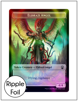 1x Eldrazi Angel Token, Ripple Foil, Modern Horizons 3 Commander, MTG NM - Image 1