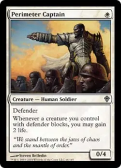 1x Perimeter Captain - Foil Light Play, English Worldwake MTG Magic - Image 1