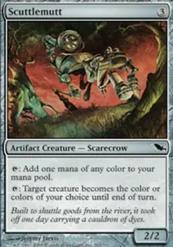 1x Scuttlemutt - Foil Light Play, English Shadowmoor MTG Magic - Image 1