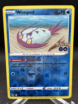 Pokemon Go Wimpod 025/078 Reverse Holo Common - Image 1