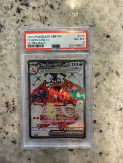 2023 POKEMON OBF EN-OBSIDIAN FLAMES ULTRA RARE #215 CHARIZARD EX PSA 8 - Image 1