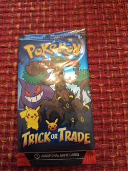 Sealed Pokemon TCG Trick or Trade Booster Pack Halloween - Image 1