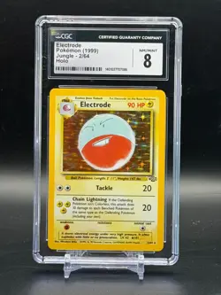 CGC 8 NM/MINT Electrode Jungle Holo WOTC 1999 Pokemon 2/64 - Image 1