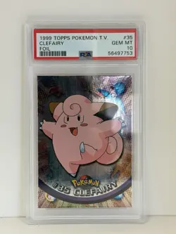 PSA 10 Topps 1999 Pokemon Clafery Holo Foil #35 - Image 1