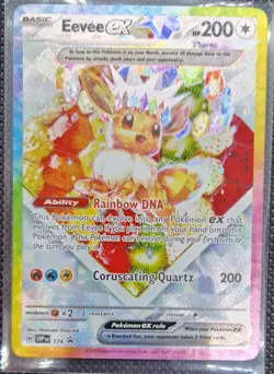 Eevee ex SVP 174 Prismatic Evolutions Black Star Promo Card SPC promo - Image 1