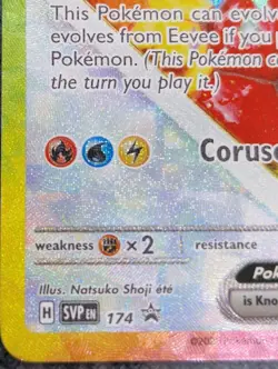 Eevee ex SVP 174 Prismatic Evolutions Black Star Promo Card SPC promo - Image 5