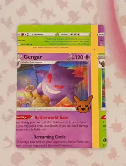 Pokemon Card - Error Miscut NFC Gengar Trick or Trade 066/196 Holo Rare - Image 1