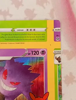 Pokemon Card - Error Miscut NFC Gengar Trick or Trade 066/196 Holo Rare - Image 3