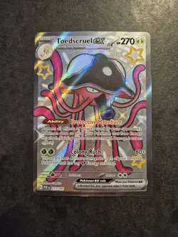 Pokemon - Toedscruel ex - 213/091 - SV Paldean Fates - Shiny Rare Card - Image 1