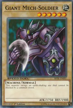 YUGIOH CARD 1 X GIANT MECH-SOLDIER SBTK-EN007 1ST EDITION - Image 1