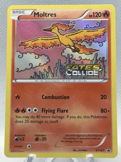 Pokemon Card Moltres XY127 Black Star Promo STAMPED Fates Collide NM/LP - Image 1