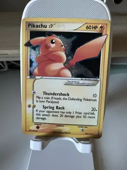Pikachu [Gold Star] #104 Pokemon Holon Phantoms [CUSTOM CARD] - Image 2