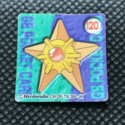 Staryu Pokemon Mini Card Flake Made in japan Pocket monster Nintendo F/S - Image 2