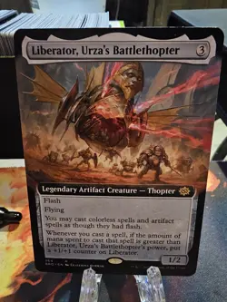 1x Liberator, Urza's Battlethopter, Extended Art, Brothers War, Magic MTG NM - Image 1