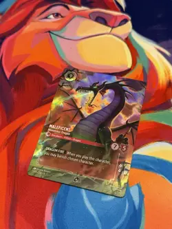 DDcards🇨🇦 Lorcana Fabled Set Championship Maleficent Dragon Enchanted Promo - Image 1
