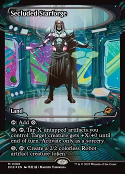 Secluded Starforge Borderless Foil - Edge Of Eternities MTG-NM - Image 1