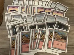 MTG Magic The Gathering revised 3rd edition 100 x basic lands - excellent - Image 1