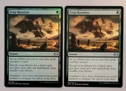 2x Crop Rotation (1× Foil, 1x Regular) - Double Masters - NM - MTG - Image 1